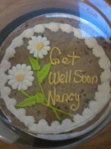 Thanks for the Wegmans cookie cake, Mom.